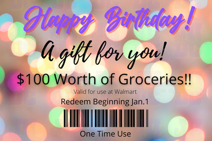 Celebration Gift voucher (editable)