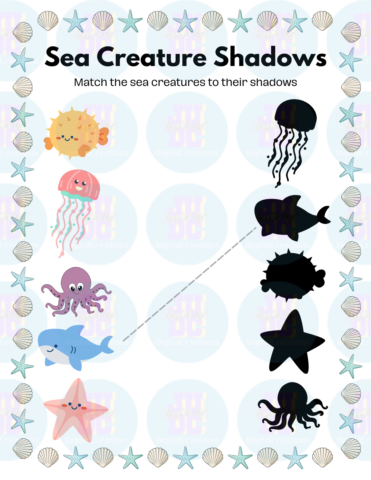 Editable Digital Activity Workbook (Under The Sea)