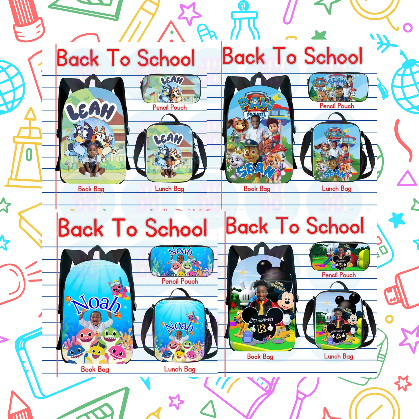 Editable back to school Digital download