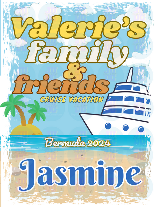 Beach Cruise Vacation(Editable)