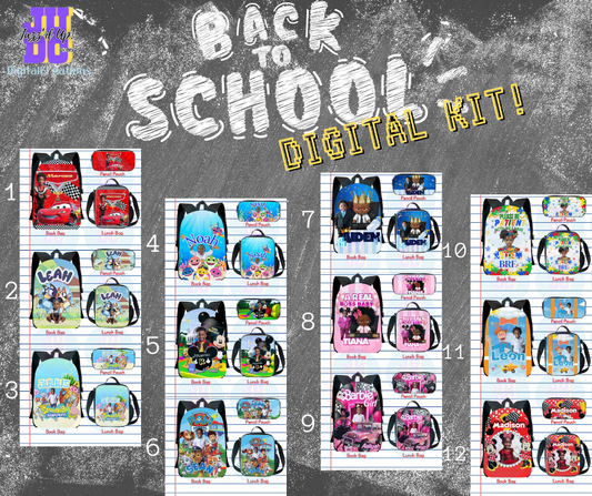 Editable back to school Digital download